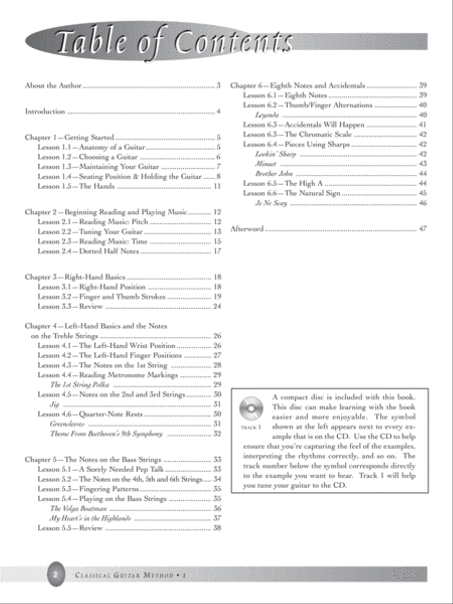 Basic Classical Guitar Method, Book 1 Acoustic Guitar scores gallery preview page 2