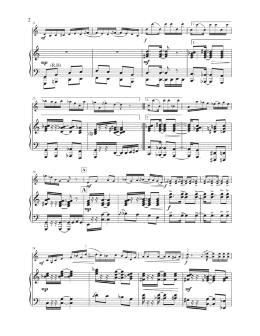 Hebridean Sunset Rag Small Ensemble scores gallery preview page 4