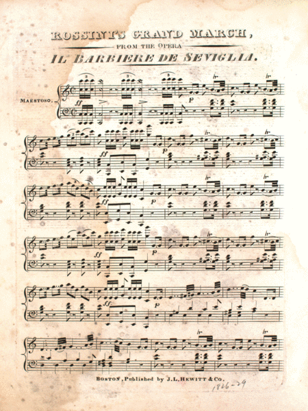 Rossini's Grand March, From the Opera Il Barbiere De Seviglia