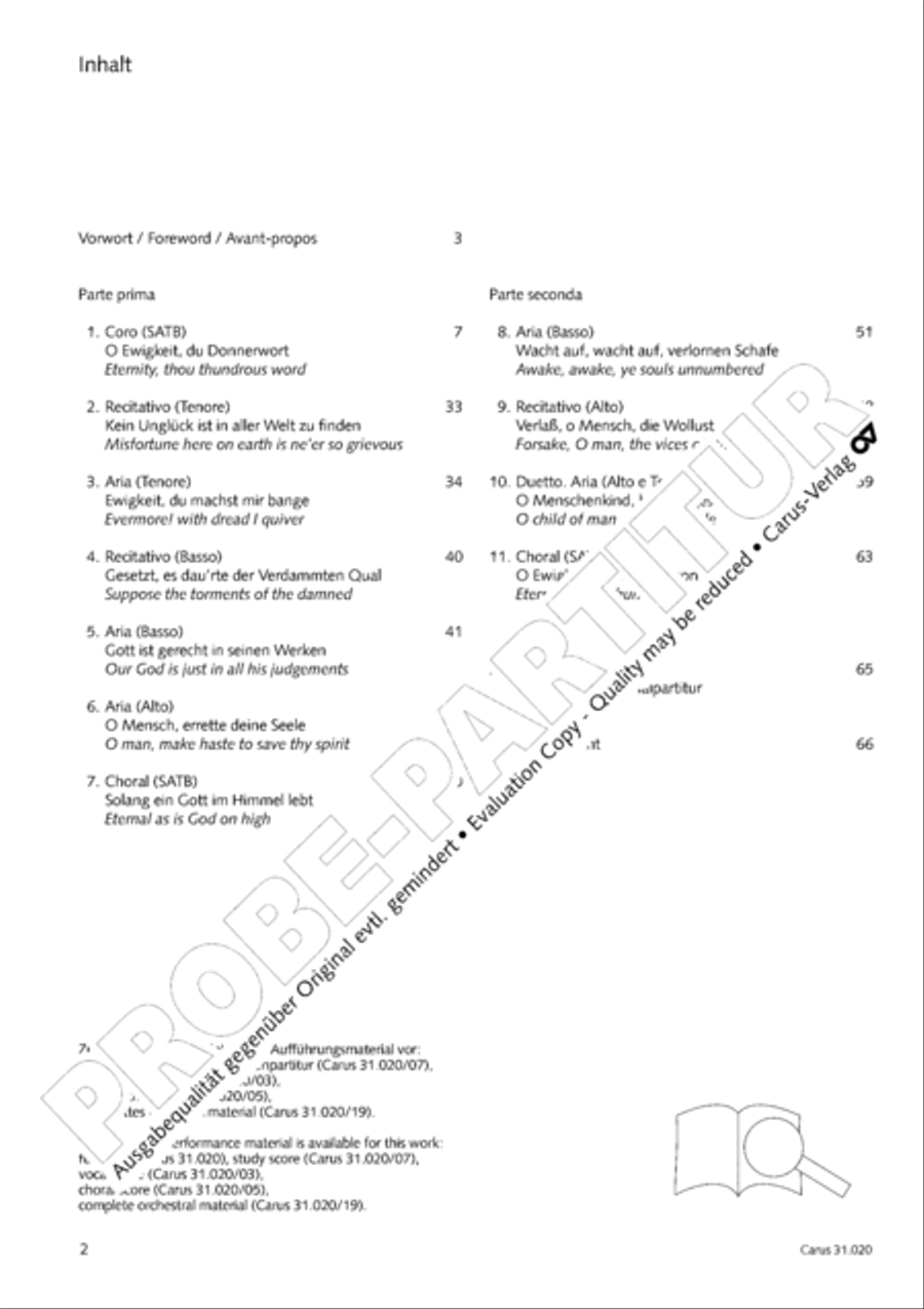 Eternity, thou thundrous word (O Ewigkeit, du Donnerwort) ATB scores gallery preview page 3