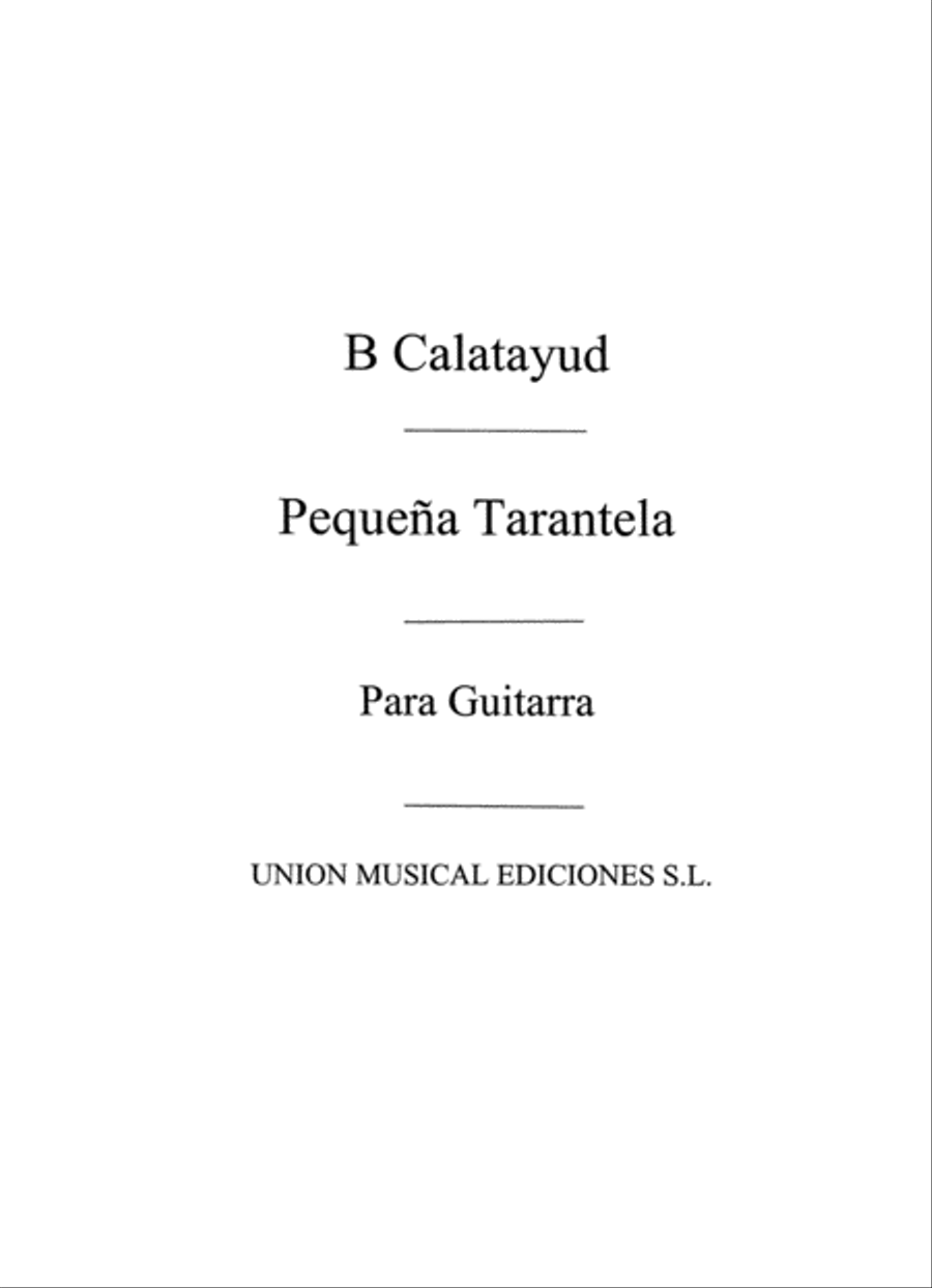 Pequena Tarantela Acoustic Guitar scores gallery preview page 1