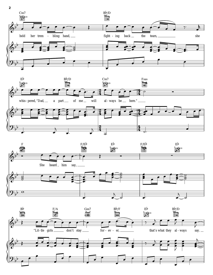 Forever Forever Piano, Vocal, Guitar scores gallery preview page 2