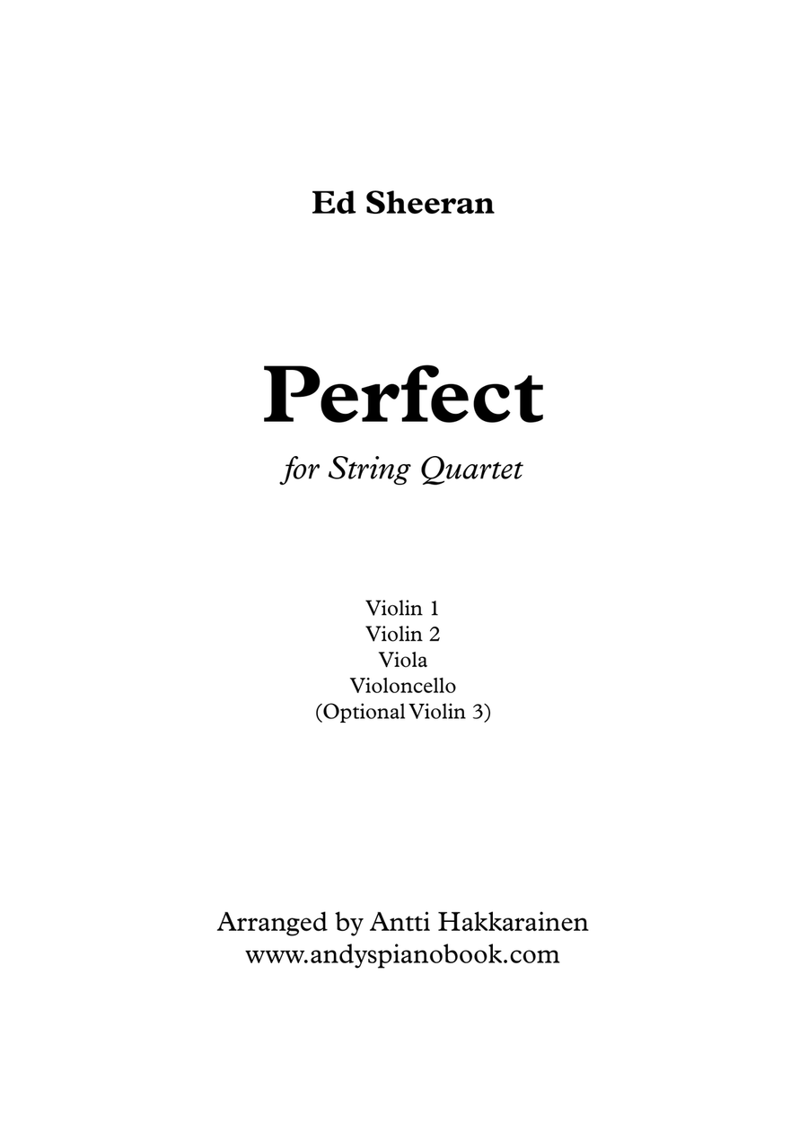 Perfect String Quartet scores gallery preview page 1