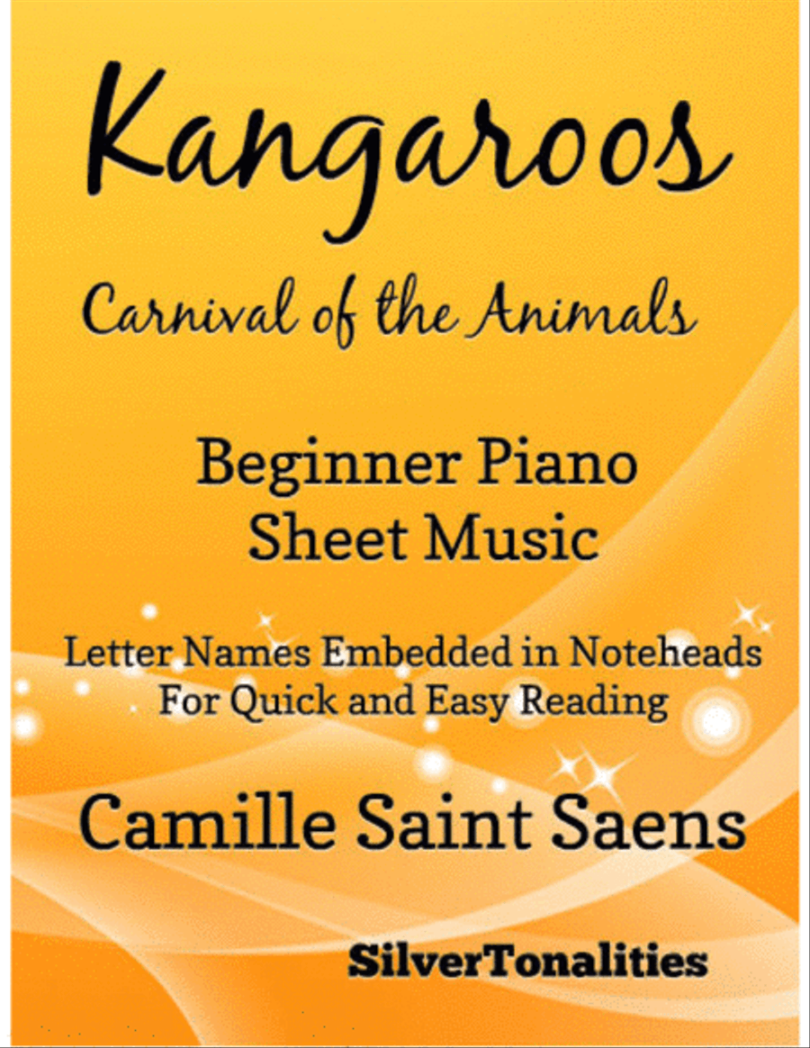 Kangaroos Carnival of the Animals Beginner Piano Sheet Music Easy Piano scores gallery preview page 1