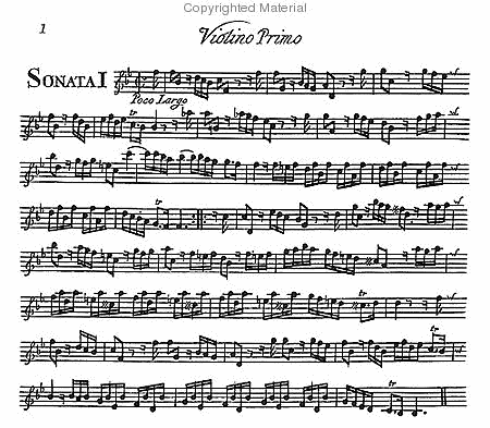 XII Sonatas in three parts. Opera secunda. C.1725