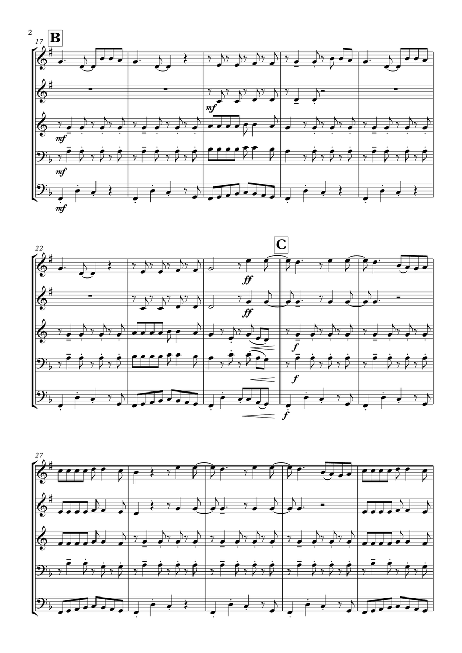 Monkey Man Monkey Man Brass Ensemble scores gallery preview page 2