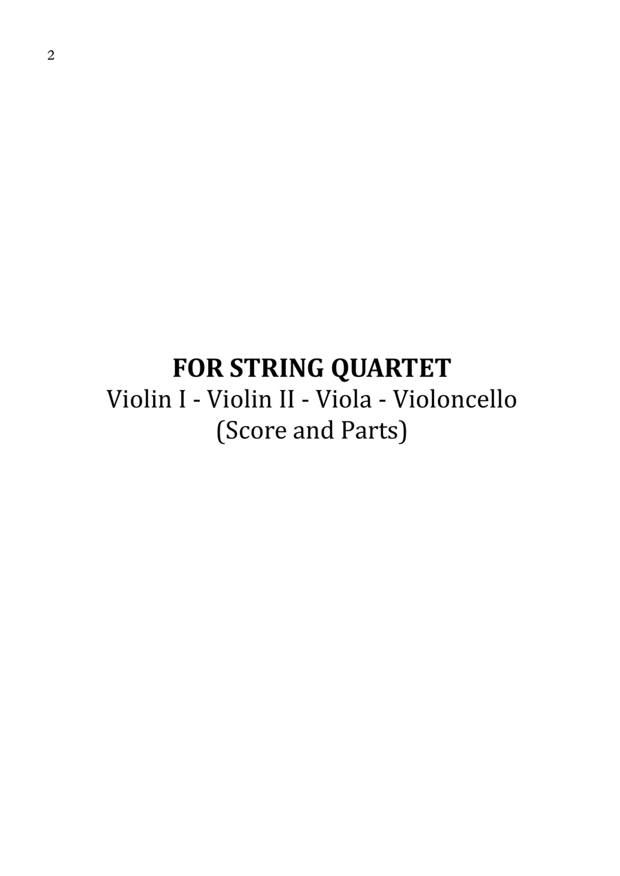 La Valse D'amelie String Quartet scores gallery preview page 2