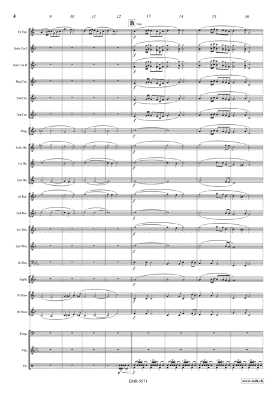 Highland Cathedral Brass Band scores gallery preview page 5