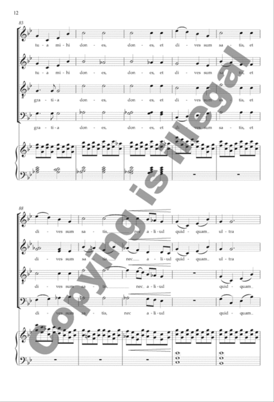Suscipe, Domine Suscipe, Domine 4-Part scores gallery preview page 10