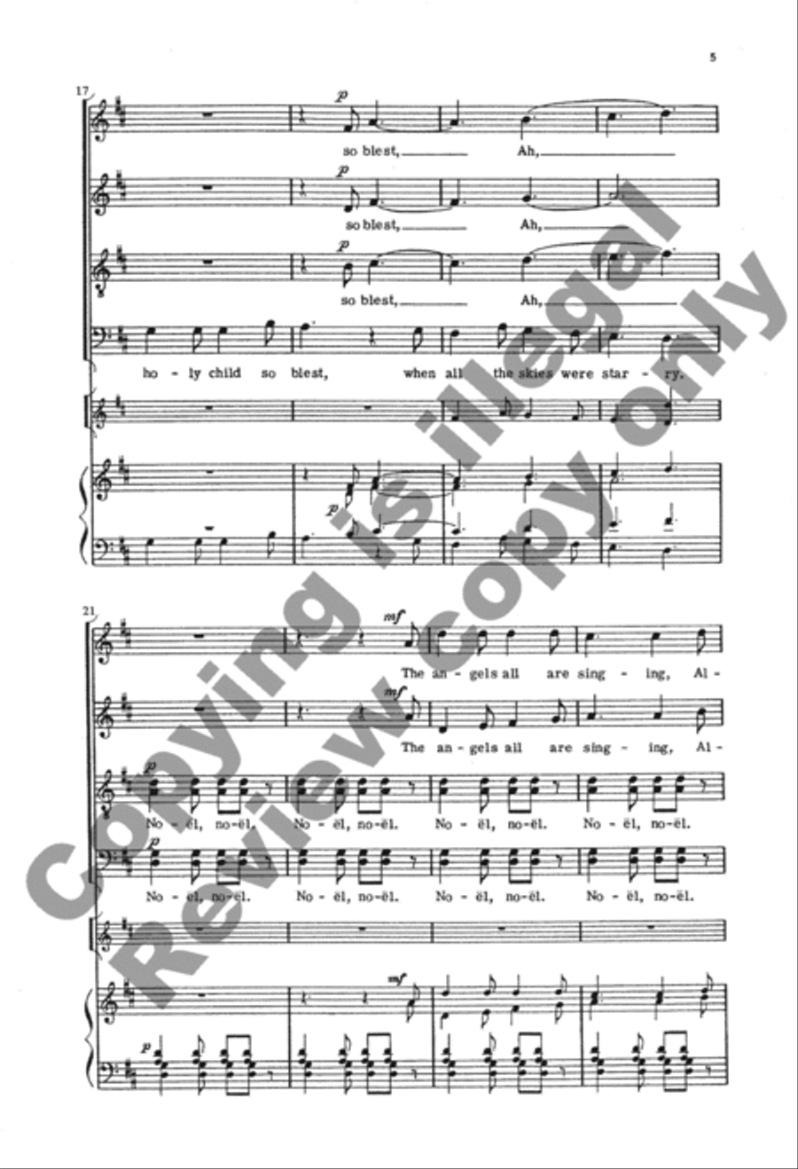 Ringeltänze 6. The Shepherds All Are Waking (Choral Score)