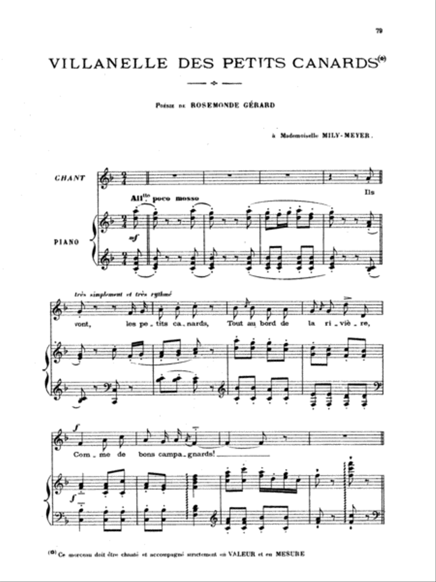 Chabrier: Recueil de Melodies Voice scores gallery preview page 1