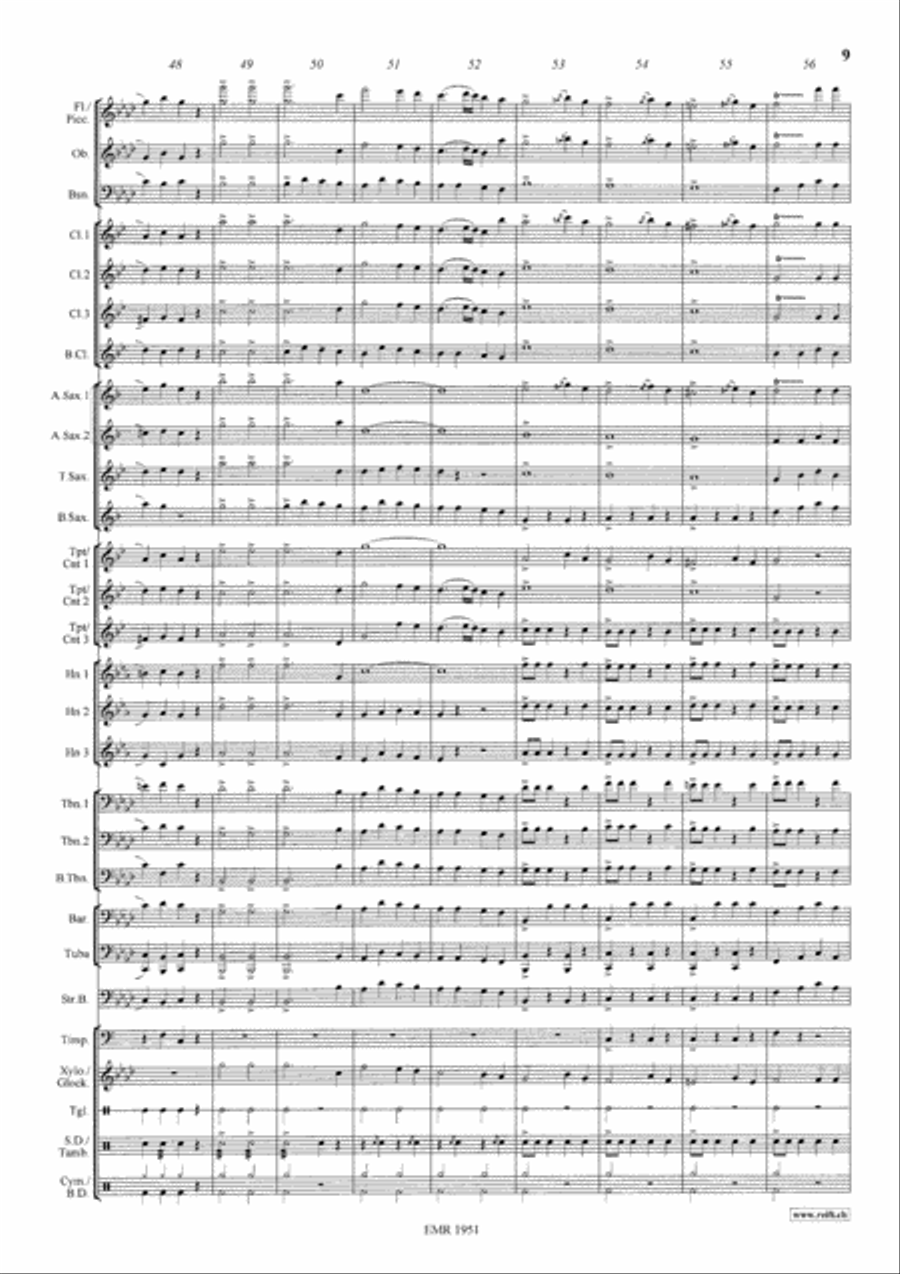 Egyptian March 4-Part scores gallery preview page 10