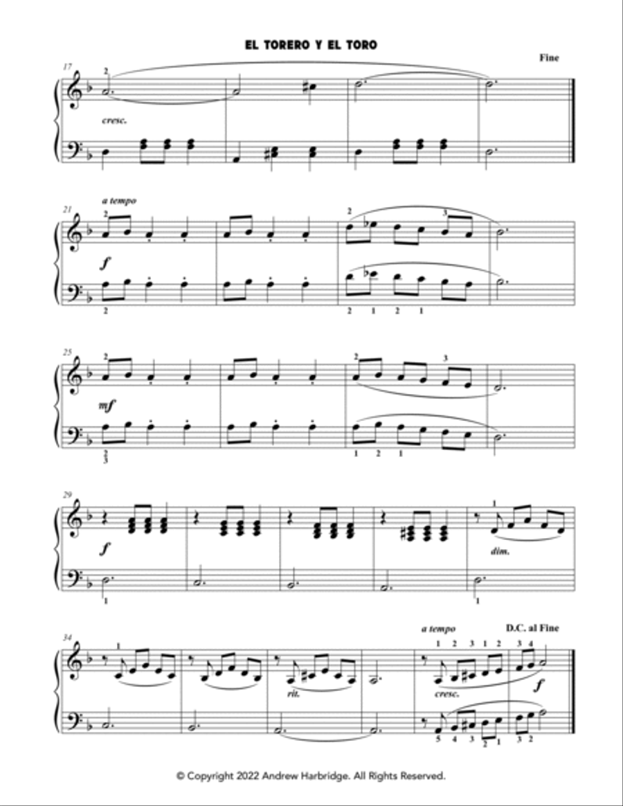 Andrew Harbridge Originals for Level Two Easy Piano scores gallery preview page 3