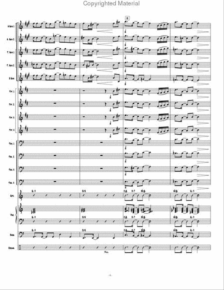 New Beginning, A Jazz Ensemble scores gallery preview page 5