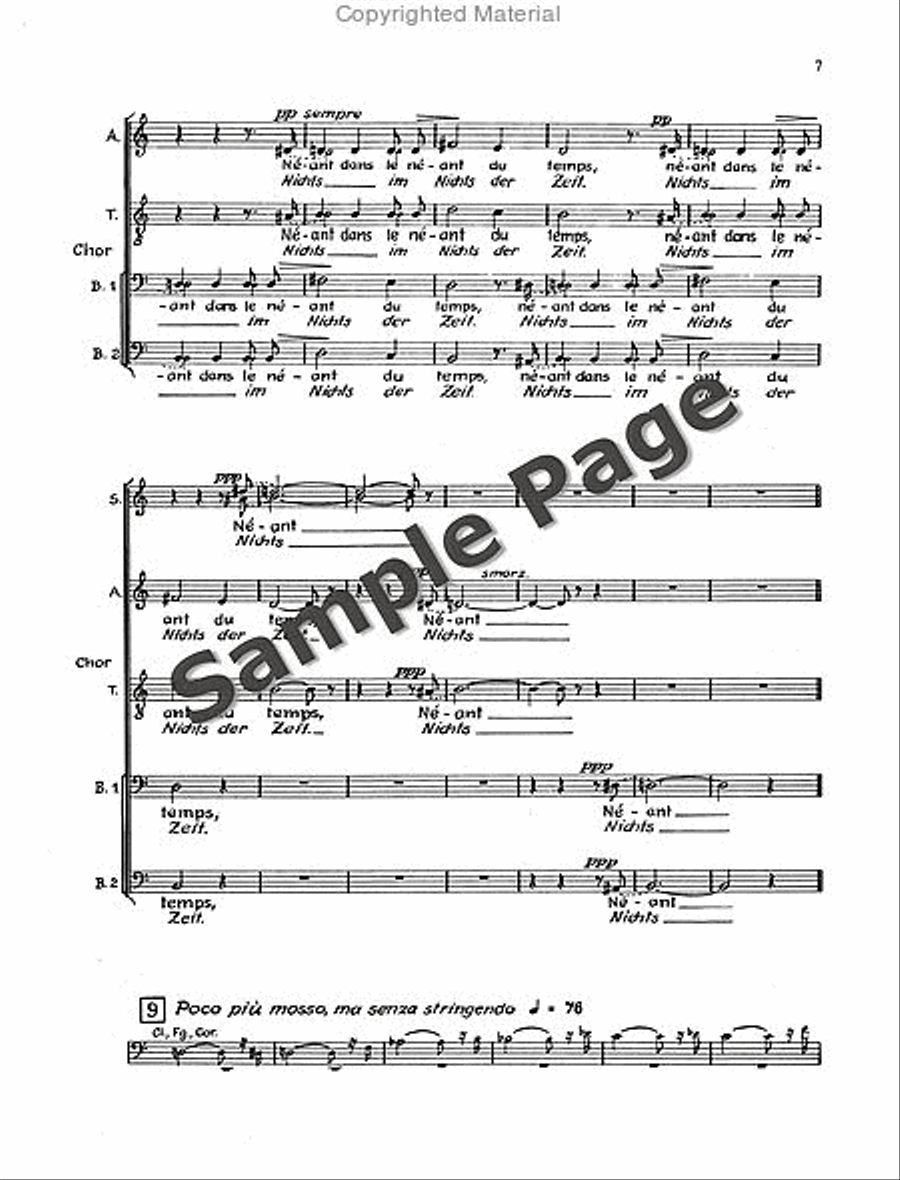 Sutermeister H Ecclesia Kantate (1972/73) 4-Part scores gallery preview page 8