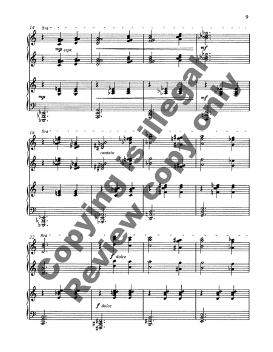 Holland Waltzes Piano Duet scores gallery preview page 10