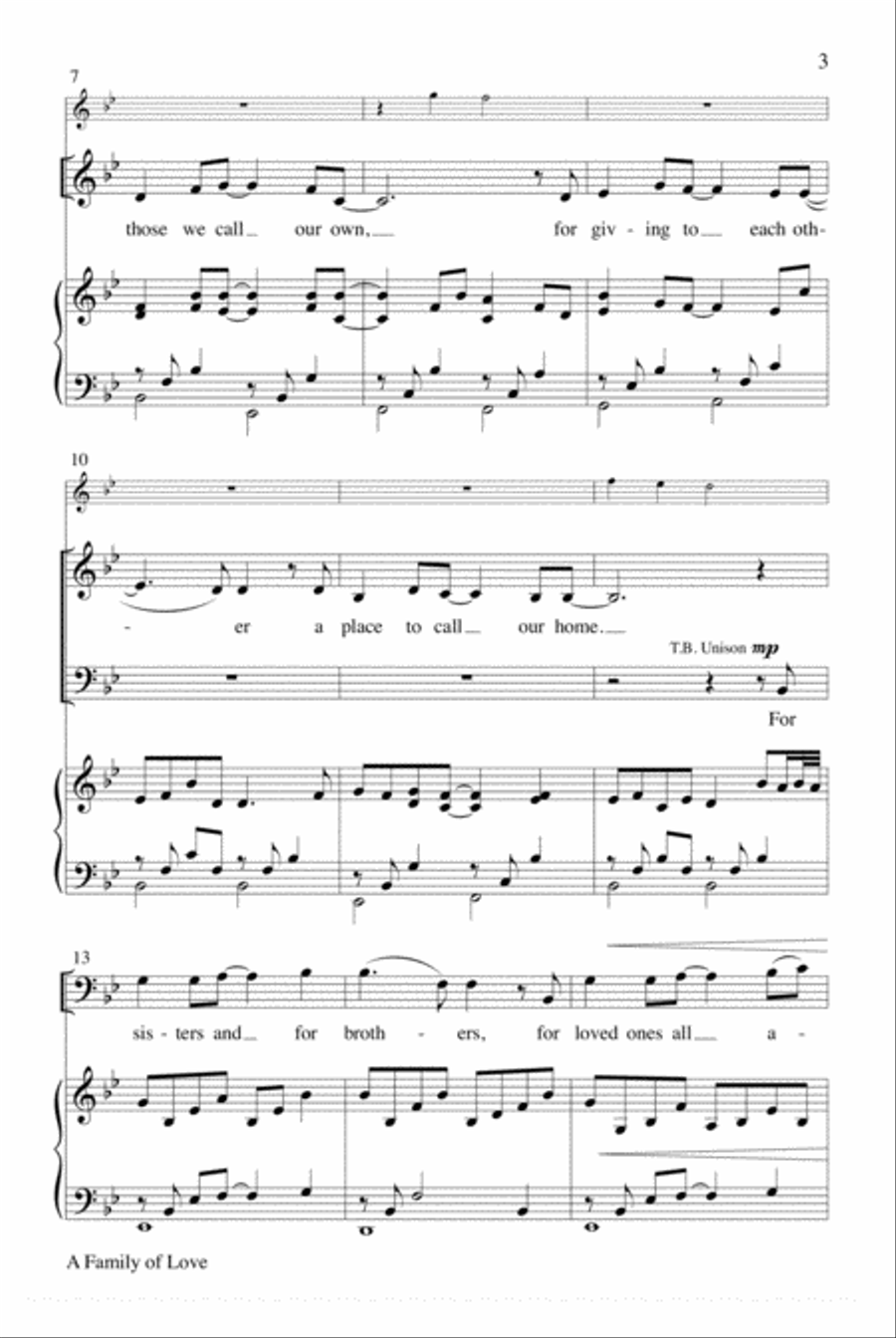 A Family of Love 4-Part scores gallery preview page 3