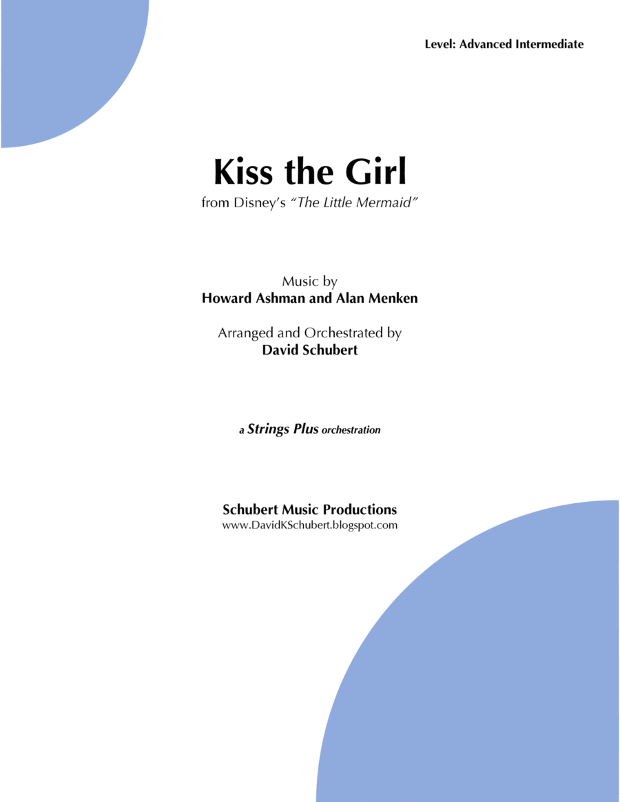 Kiss The Girl - Score Only String Orchestra scores gallery preview page 1