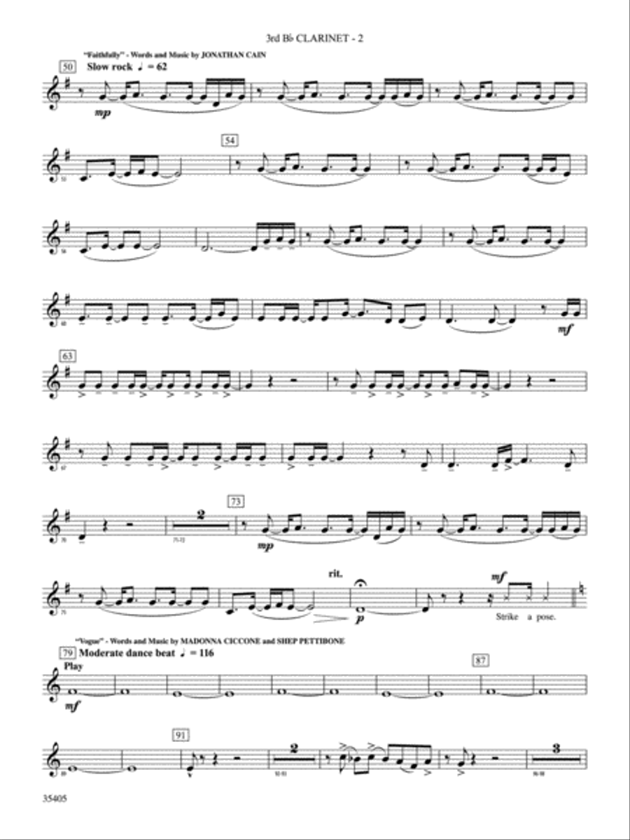 Prime Time Tuesday: 3rd B-flat Clarinet Concert Band scores gallery preview page 2