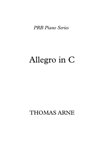 PRB Piano Series - Allegro in C (Arne) image number null