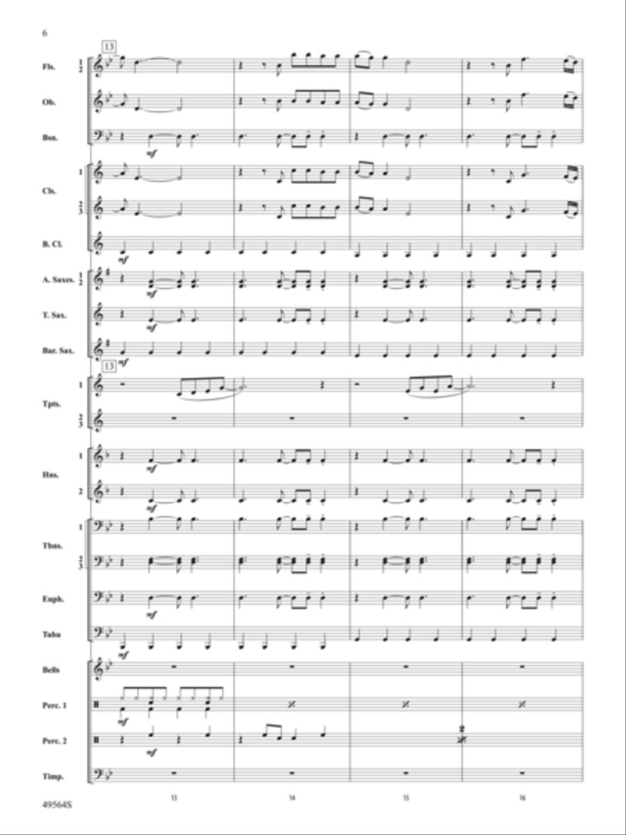 Jonas Brothers in Concert: Score Concert Band scores gallery preview page 6