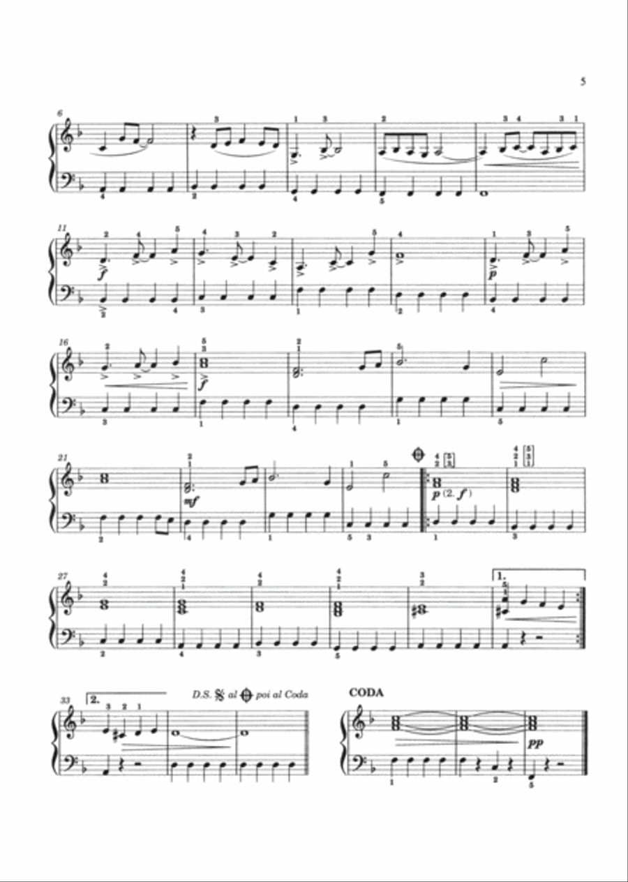 Easy Jazzin' About for Piano / Keyboard Easy Piano scores gallery preview page 6
