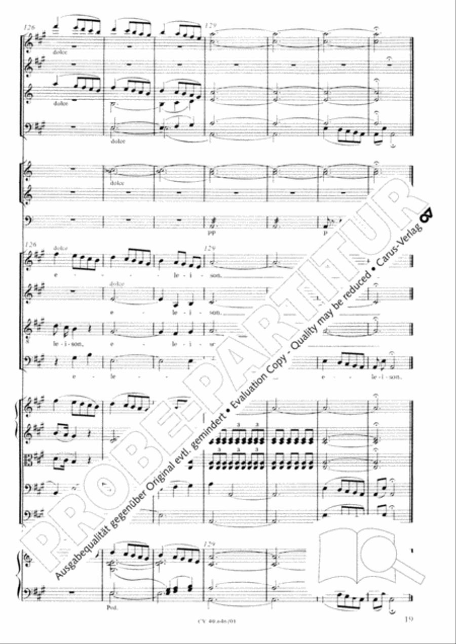 Mass in A Major (2 versions) STB scores gallery preview page 30