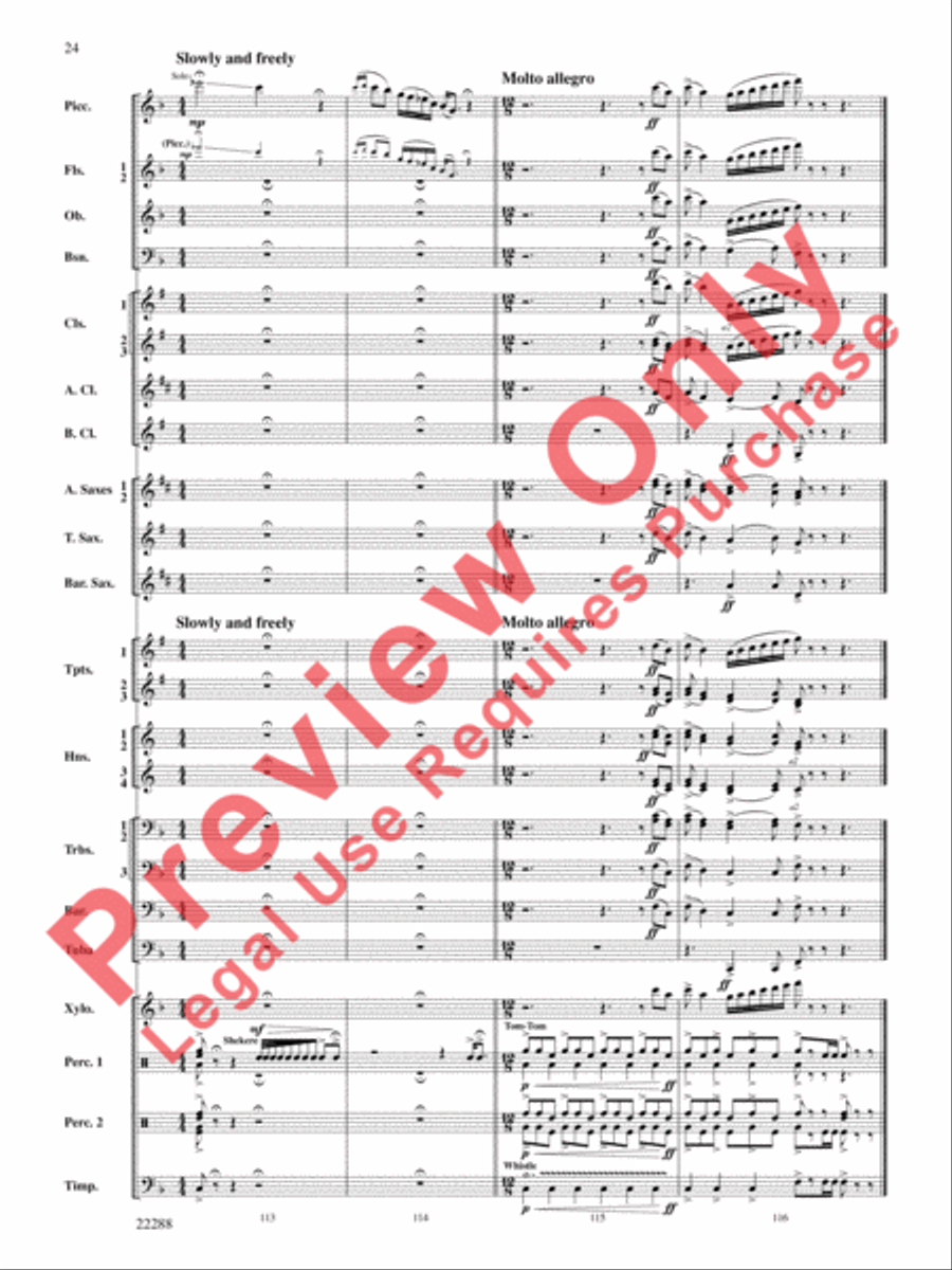 Mandjiani Concert Band scores gallery preview page 25