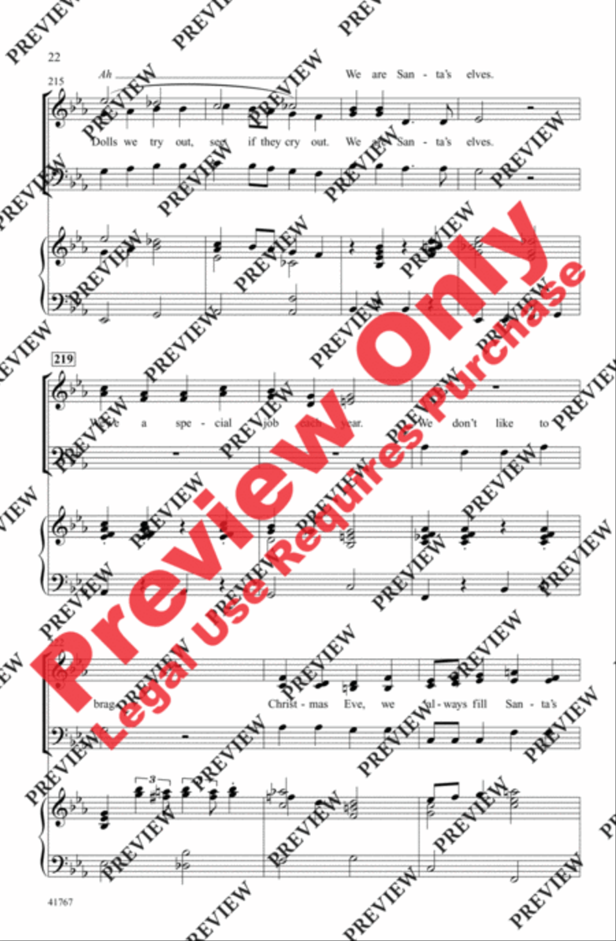 Cartoon Christmas Cartoon Christmas 3-Part scores gallery preview page 22