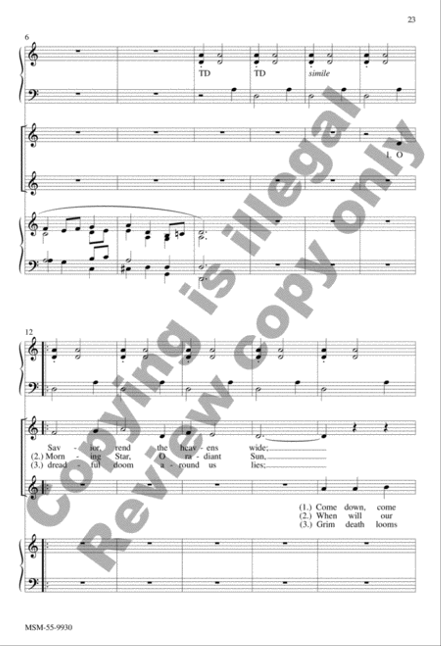 O Lord of Light: Nine Two-Part Mixed Anthems for the Church Year 2-Part scores gallery preview page 10