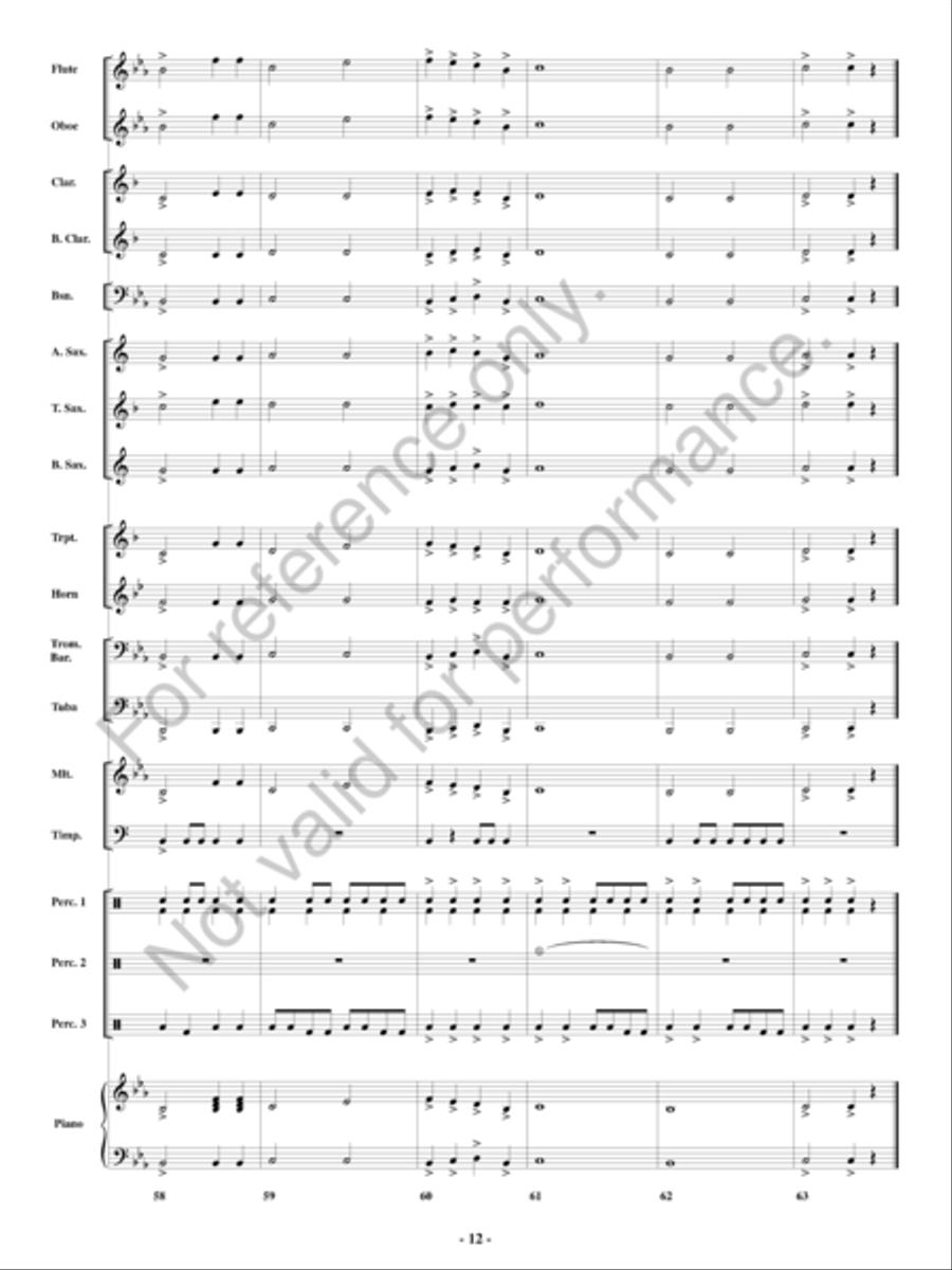Epic Battle 3000 Concert Band scores gallery preview page 13