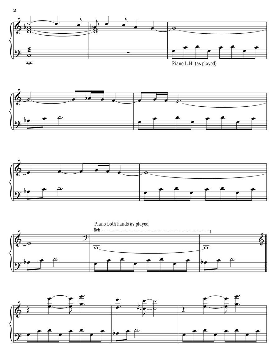 Theme From The Other Side Piano Solo scores gallery preview page 2