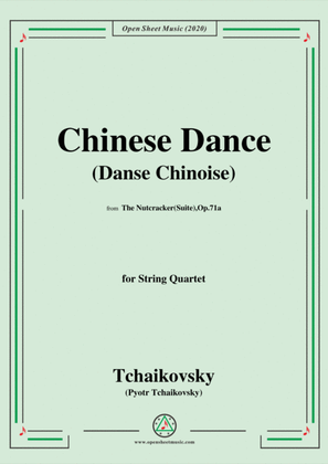 Book cover for Tchaikovsky-Chinese Dance(Danse chinoise),for String Quartet