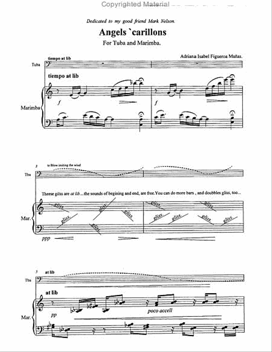 Angels Carillons Tuba scores gallery preview page 2