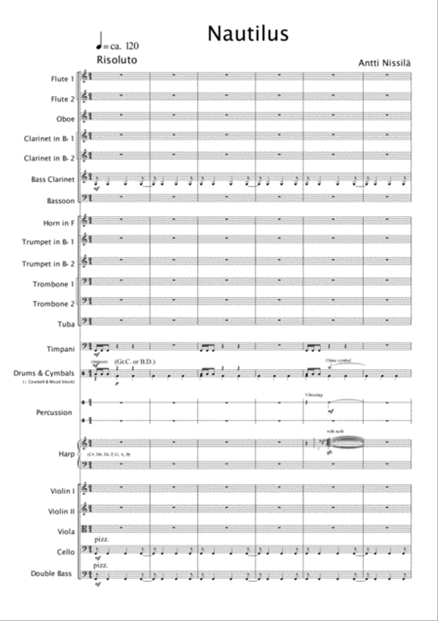 Nautilus Full Orchestra scores gallery preview page 1