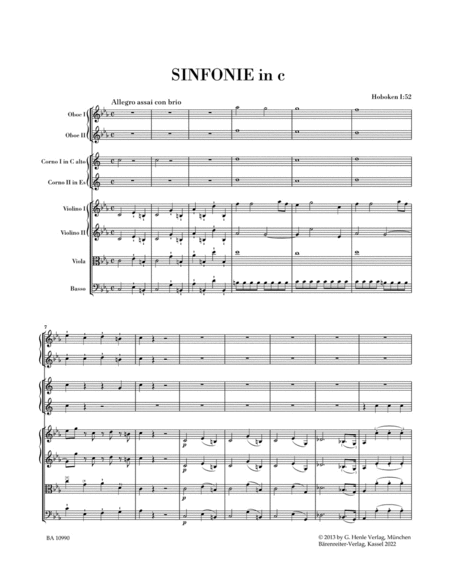 Symphony in C minor Hob. I:52