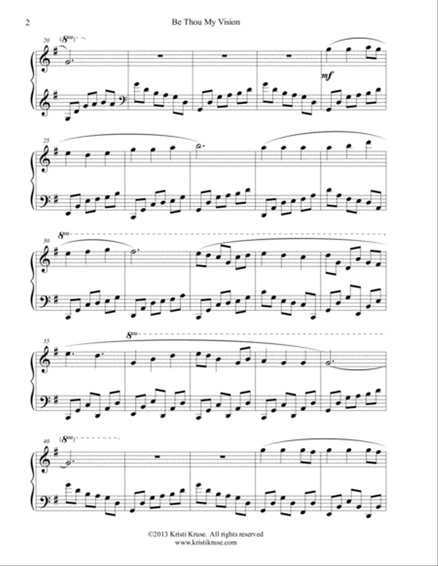 Be Thou My Vision Be Thou My Vision Piano Solo scores gallery preview page 3