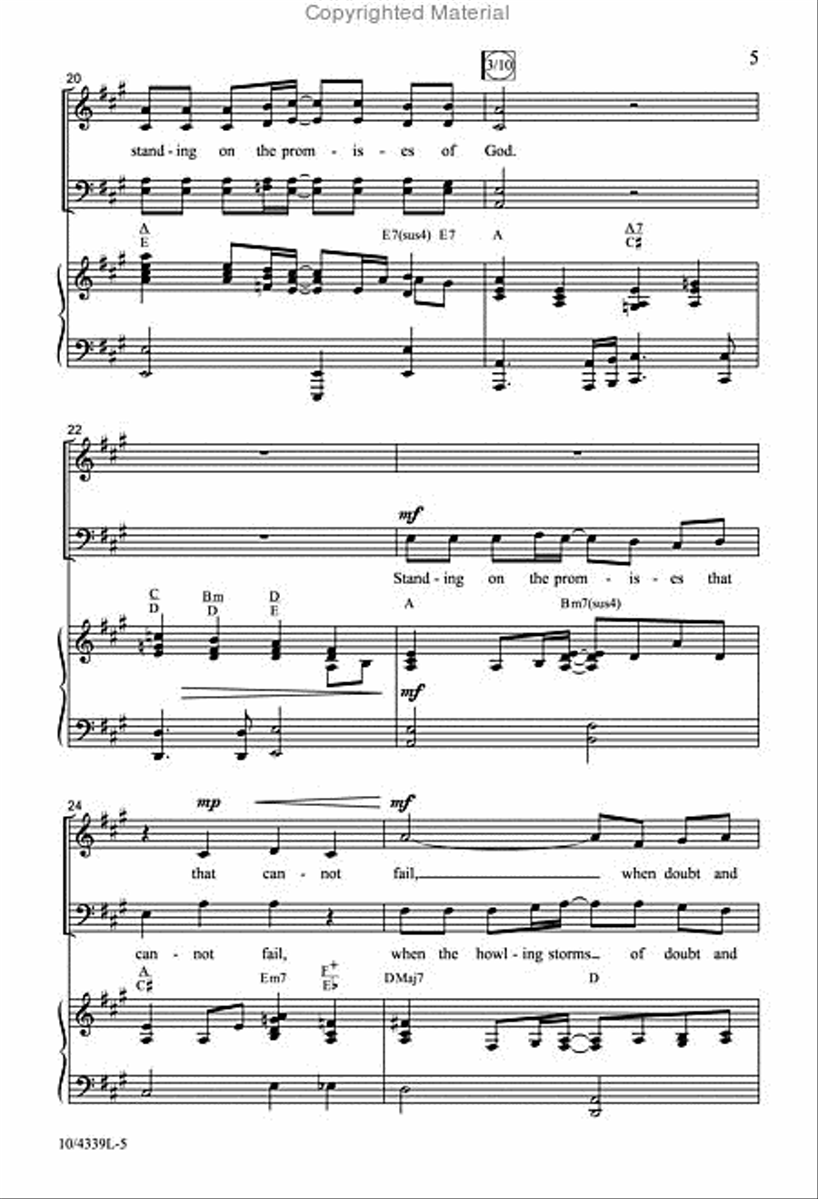 The Promises of God The Promises of God 4-Part scores gallery preview page 5