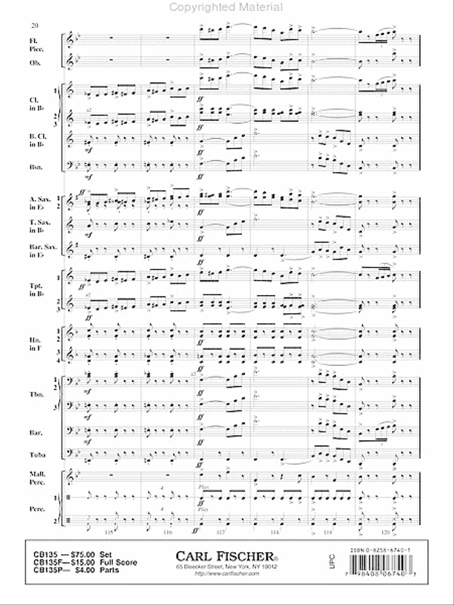 The President's March Concert Band scores gallery preview page 21