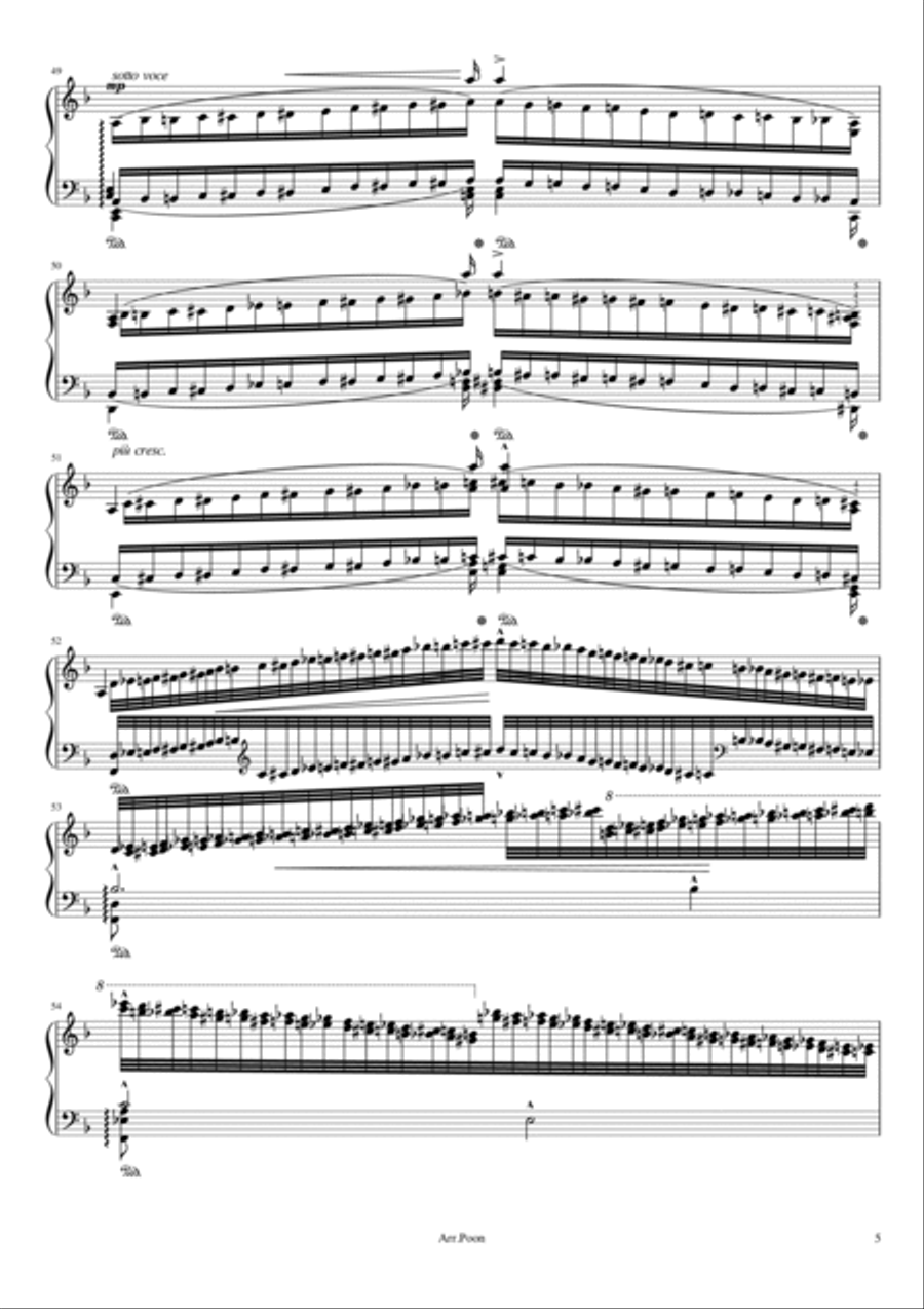 Liszt - Réminiscences de Don Juan, S.418 - For Piano Solo Original With Fingered Piano Solo scores gallery preview page 5