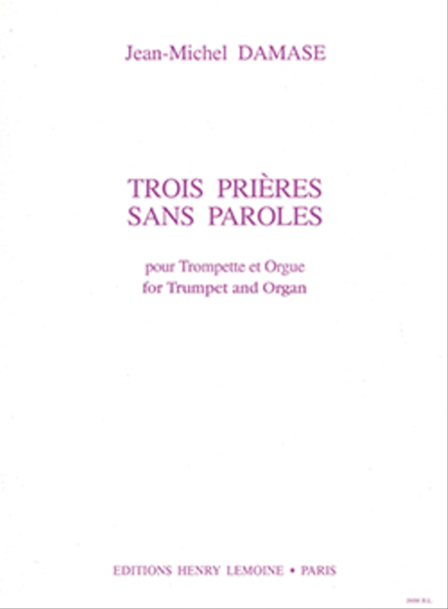 Prieres sans paroles (3) C Trumpet scores gallery preview page 1