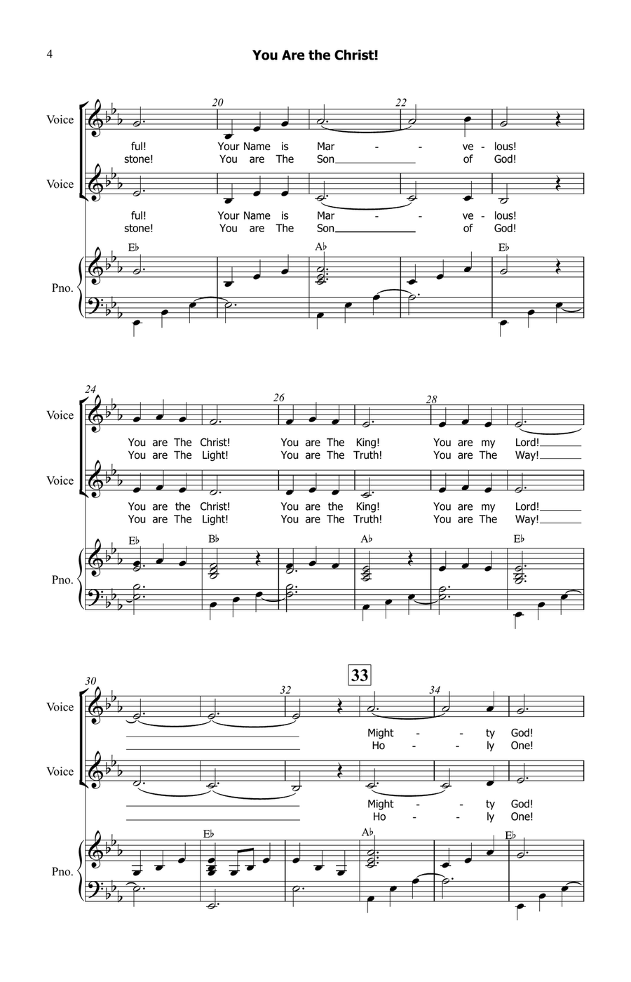 You Are the Christ! - Two-Part 2-Part scores gallery preview page 4