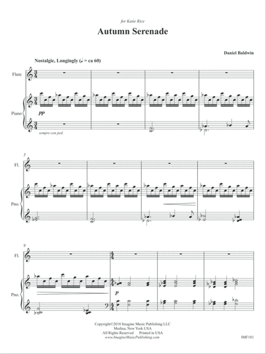 Autumn Serenade Autumn Serenade Flute Solo scores gallery preview page 3
