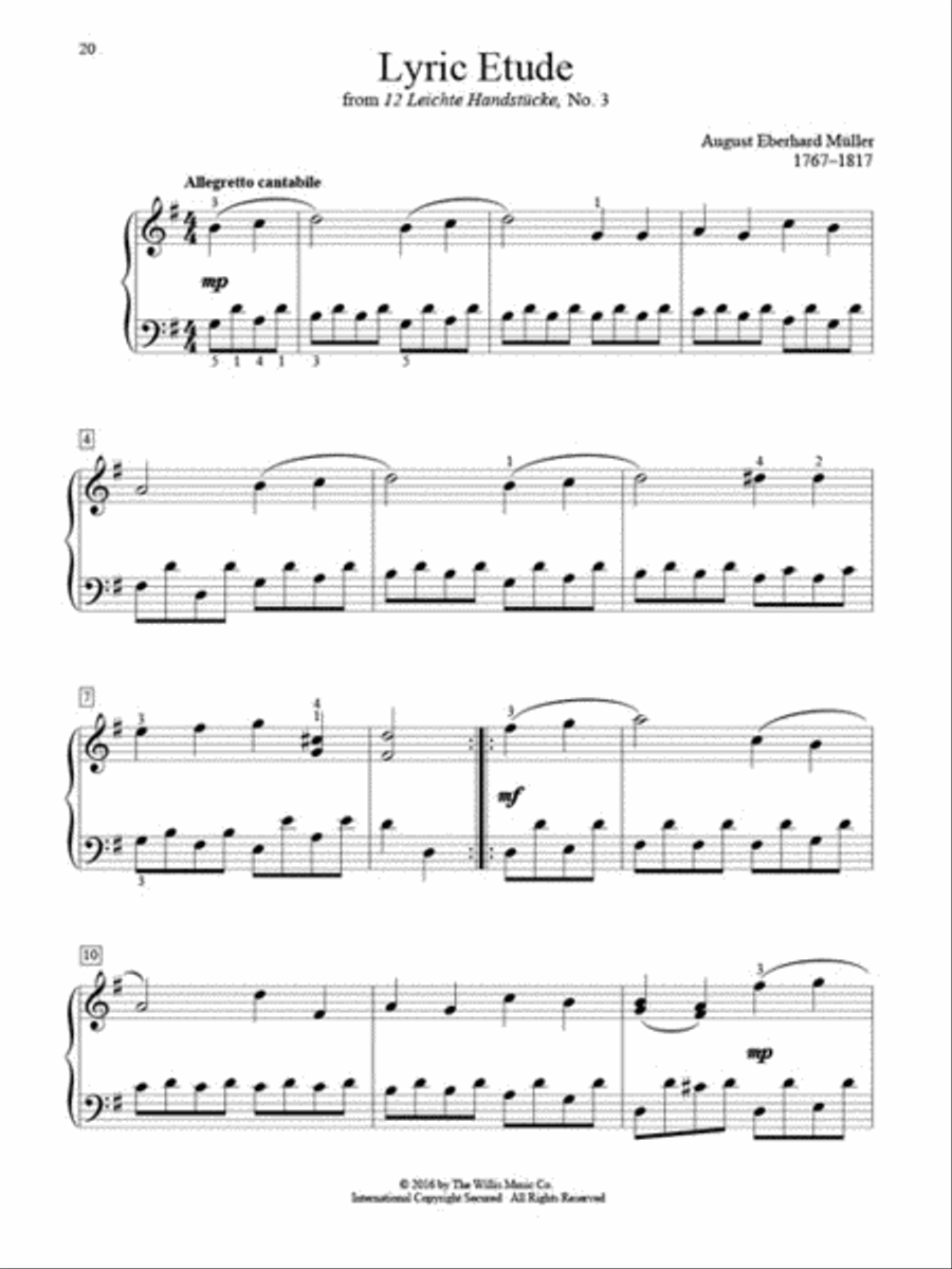 Classical Piano Solos – First Grade Easy Piano scores gallery preview page 4