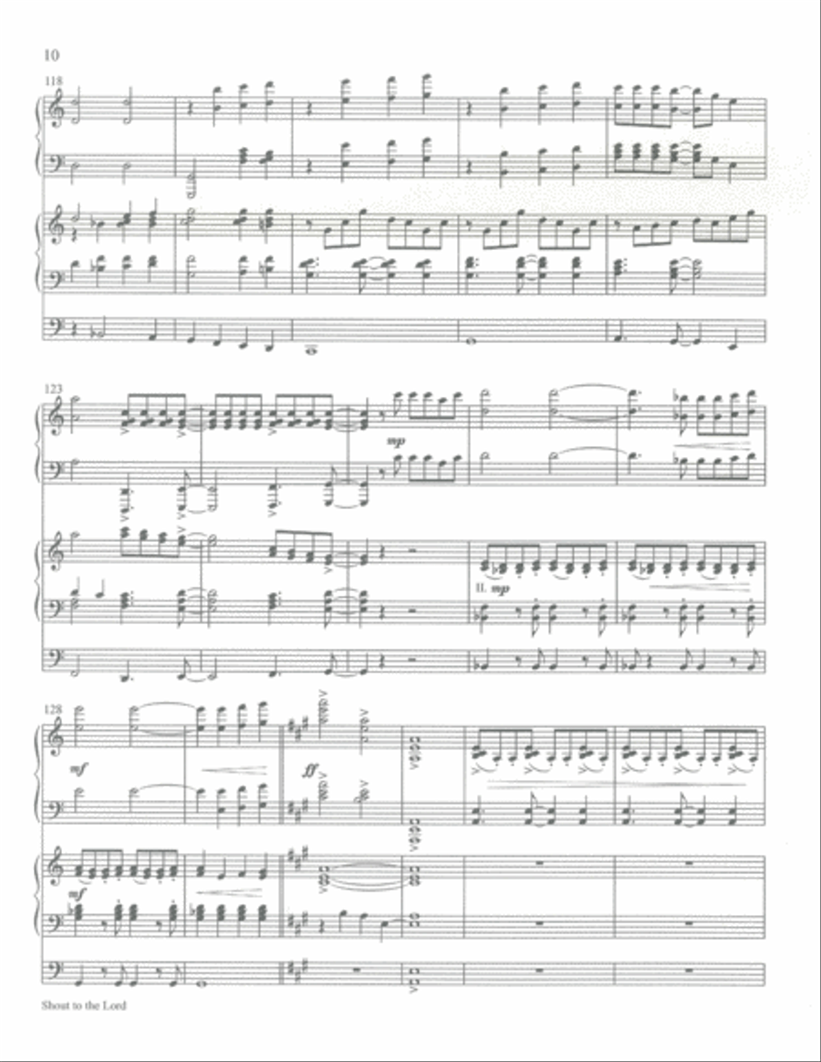 Shout to the Lord Organ scores gallery preview page 11