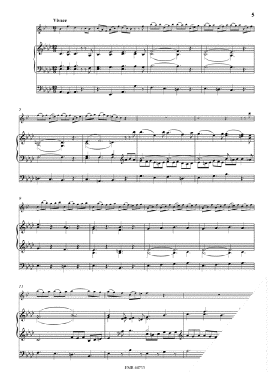 Sonata Ab-Dur Soprano Saxophone scores gallery preview page 4