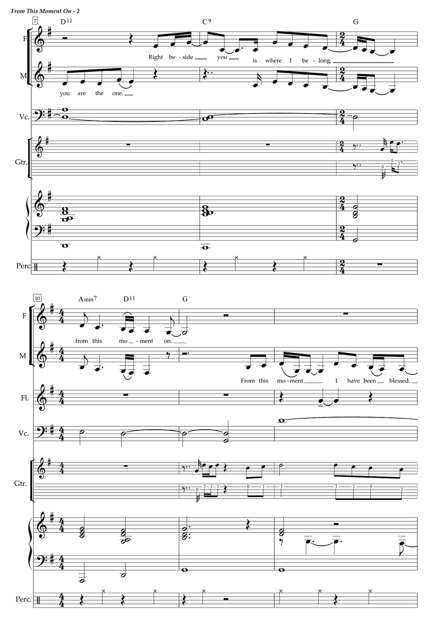 From This Moment On Vocal Duet scores gallery preview page 2
