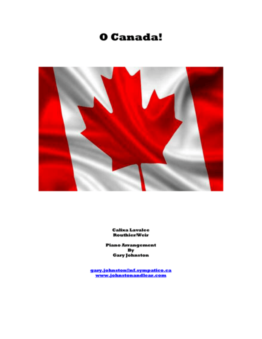 O Canada! (English and French) Voice scores gallery preview page 1