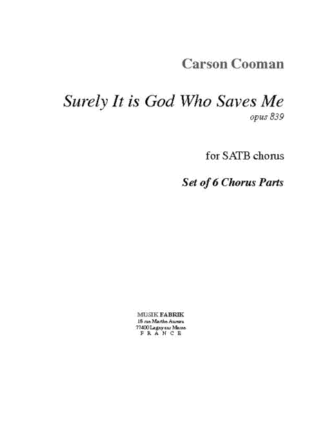 Surely It Is God Who Saves Me