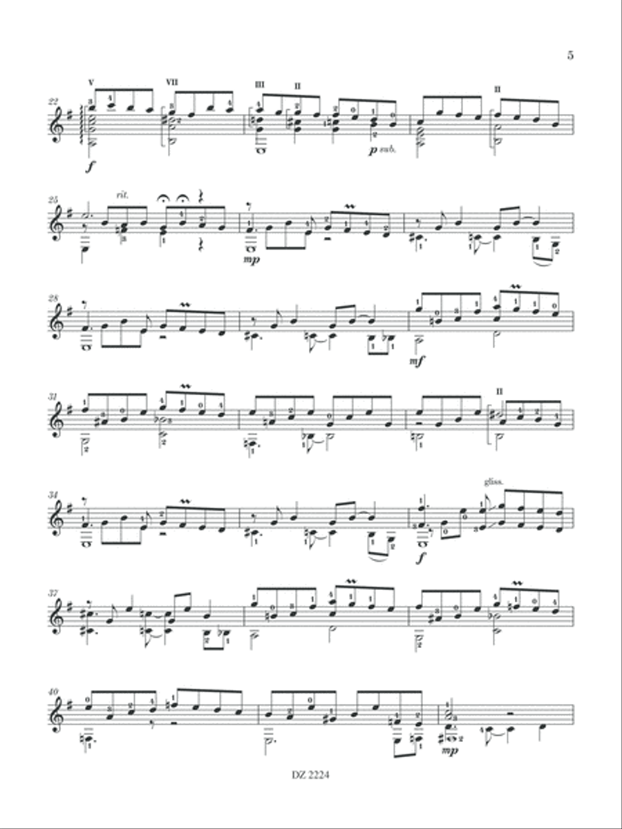 Greek Guitar Music Classical Guitar scores gallery preview page 5